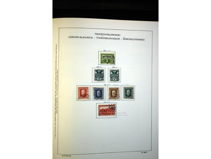1918/38, interessante ungebrauchte/postfrische und gestempelte Sammlung mit einigen Briefen, spezialisiert nach Zähnungen, Fa