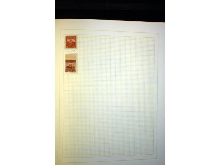 1918/38, interessante ungebrauchte/postfrische und gestempelte Sammlung mit einigen Briefen, spezialisiert nach Zähnungen, Fa