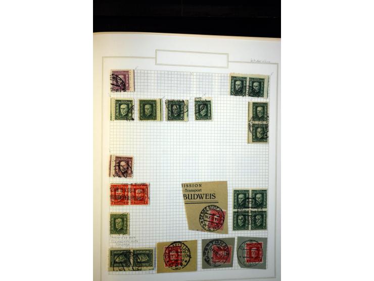 1918/38, interessante ungebrauchte/postfrische und gestempelte Sammlung mit einigen Briefen, spezialisiert nach Zähnungen, Fa