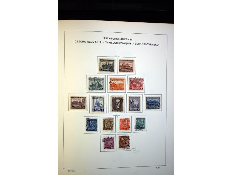 1918/38, interessante ungebrauchte/postfrische und gestempelte Sammlung mit einigen Briefen, spezialisiert nach Zähnungen, Fa
