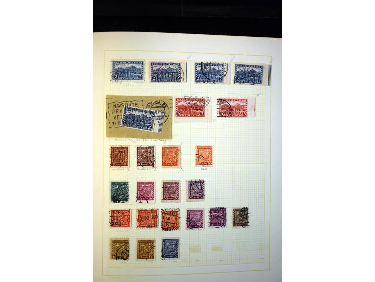1918/38, interessante ungebrauchte/postfrische und gestempelte Sammlung mit einigen Briefen, spezialisiert nach Zähnungen, Fa