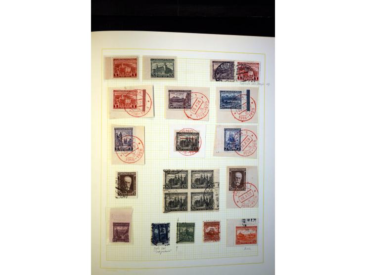 1918/38, interessante ungebrauchte/postfrische und gestempelte Sammlung mit einigen Briefen, spezialisiert nach Zähnungen, Fa