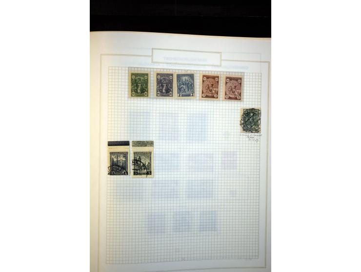 1918/38, interessante ungebrauchte/postfrische und gestempelte Sammlung mit einigen Briefen, spezialisiert nach Zähnungen, Fa