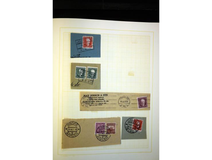 1918/38, interessante ungebrauchte/postfrische und gestempelte Sammlung mit einigen Briefen, spezialisiert nach Zähnungen, Fa