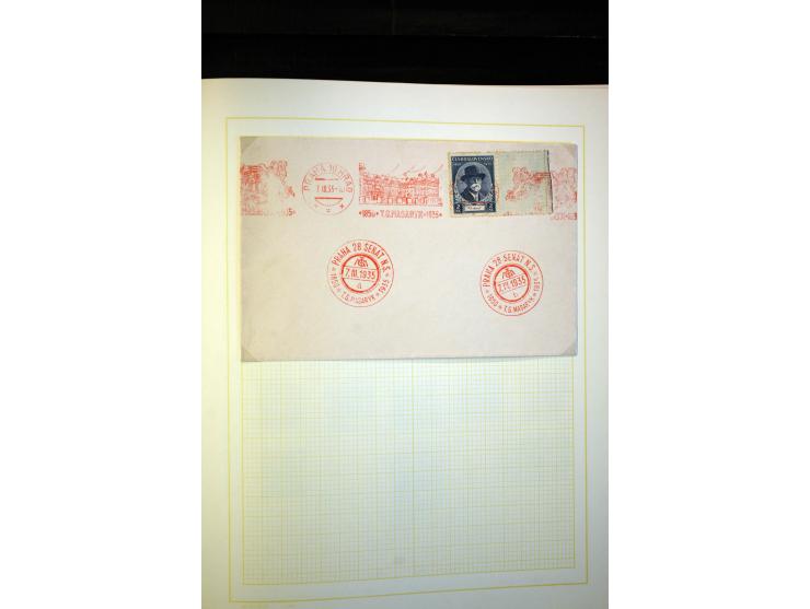 1918/38, interessante ungebrauchte/postfrische und gestempelte Sammlung mit einigen Briefen, spezialisiert nach Zähnungen, Fa