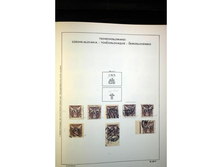 1918/38, interessante ungebrauchte/postfrische und gestempelte Sammlung mit einigen Briefen, spezialisiert nach Zähnungen, Fa