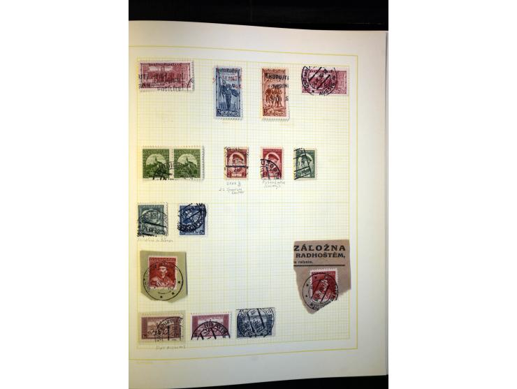 1918/38, interessante ungebrauchte/postfrische und gestempelte Sammlung mit einigen Briefen, spezialisiert nach Zähnungen, Fa