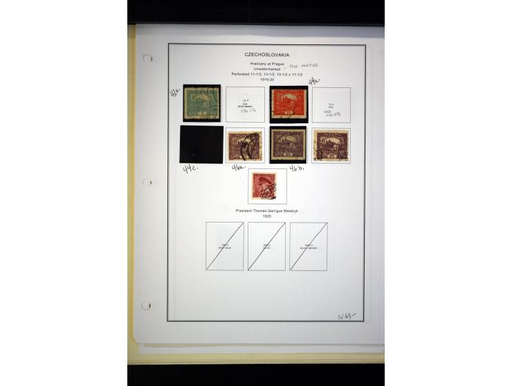 1918/38, interessante ungebrauchte/postfrische und gestempelte Sammlung mit einigen Briefen, spezialisiert nach Zähnungen, Fa