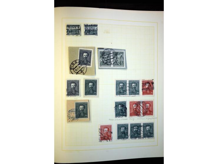 1918/38, interessante ungebrauchte/postfrische und gestempelte Sammlung mit einigen Briefen, spezialisiert nach Zähnungen, Fa