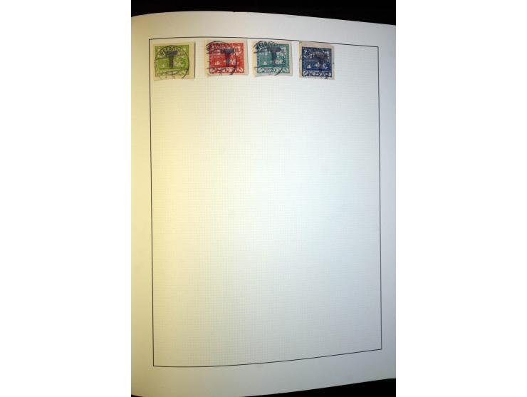 1918/38, interessante ungebrauchte/postfrische und gestempelte Sammlung mit einigen Briefen, spezialisiert nach Zähnungen, Fa