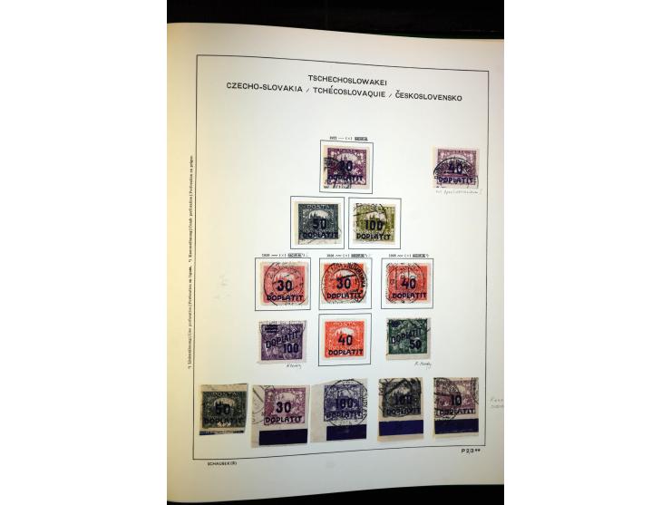 1918/38, interessante ungebrauchte/postfrische und gestempelte Sammlung mit einigen Briefen, spezialisiert nach Zähnungen, Fa