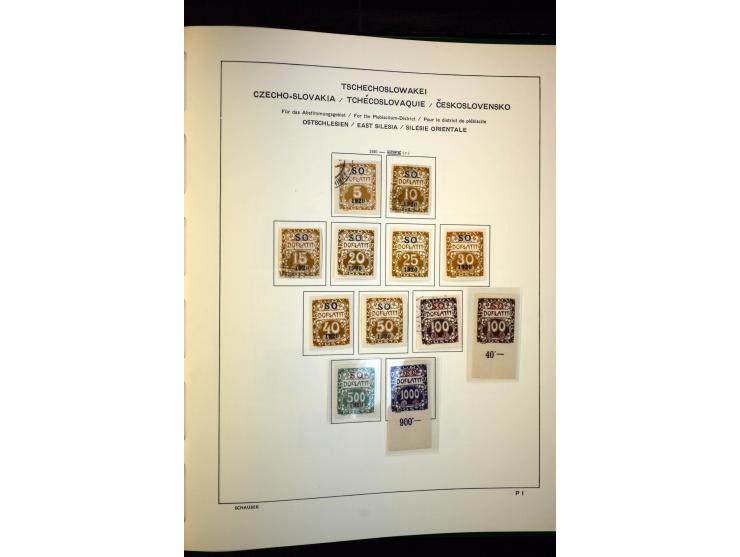 1918/38, interessante ungebrauchte/postfrische und gestempelte Sammlung mit einigen Briefen, spezialisiert nach Zähnungen, Fa