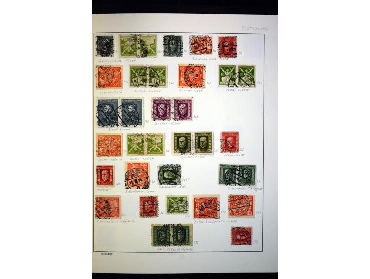 1918/38, interessante ungebrauchte/postfrische und gestempelte Sammlung mit einigen Briefen, spezialisiert nach Zähnungen, Fa