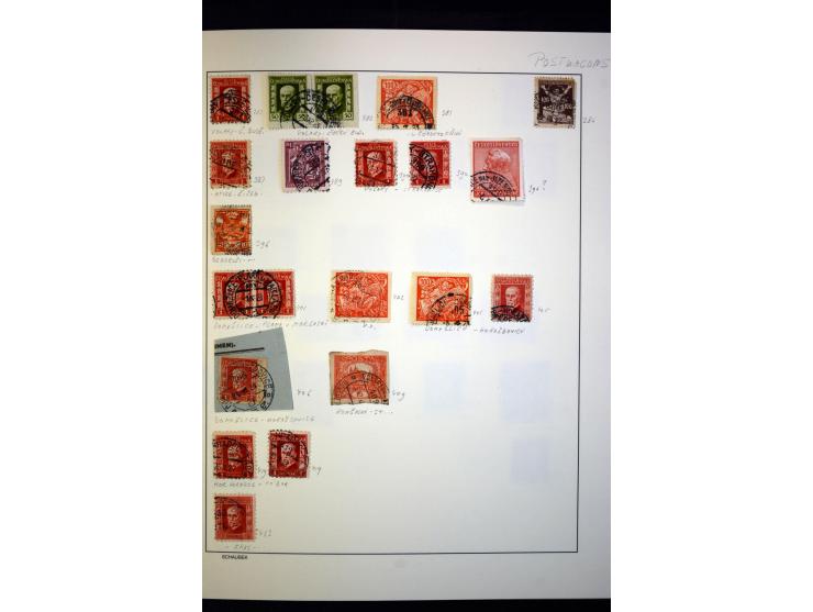 1918/38, interessante ungebrauchte/postfrische und gestempelte Sammlung mit einigen Briefen, spezialisiert nach Zähnungen, Fa