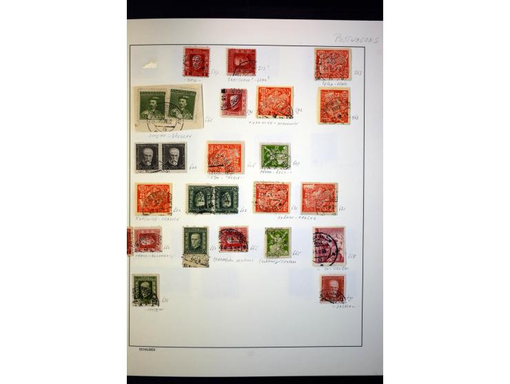 1918/38, interessante ungebrauchte/postfrische und gestempelte Sammlung mit einigen Briefen, spezialisiert nach Zähnungen, Fa
