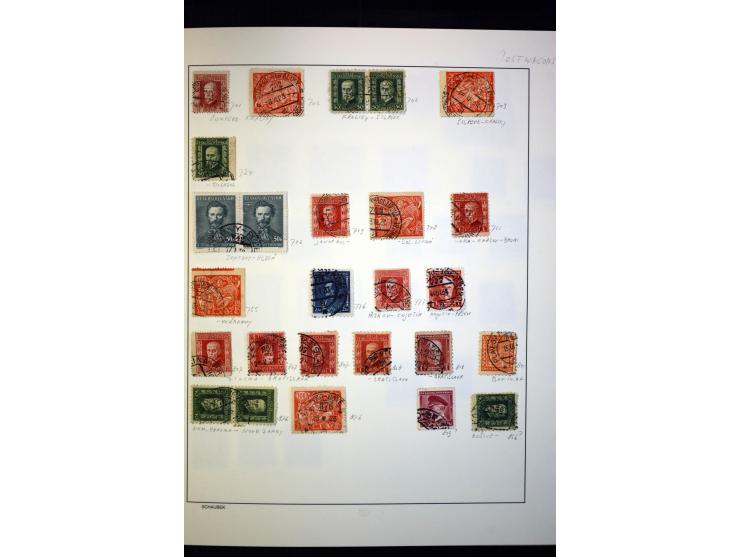 1918/38, interessante ungebrauchte/postfrische und gestempelte Sammlung mit einigen Briefen, spezialisiert nach Zähnungen, Fa