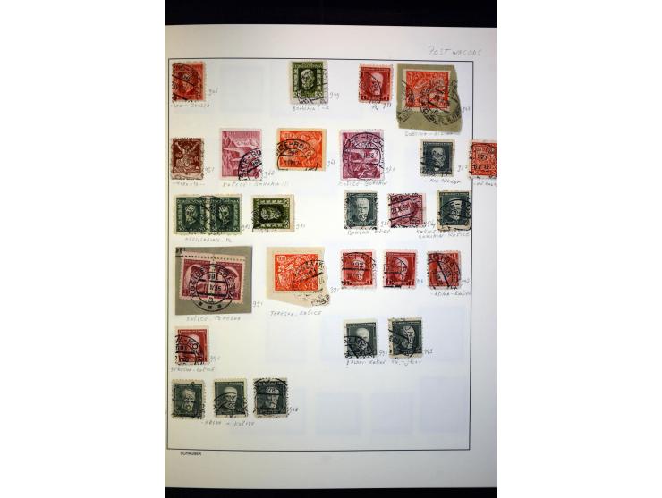1918/38, interessante ungebrauchte/postfrische und gestempelte Sammlung mit einigen Briefen, spezialisiert nach Zähnungen, Fa