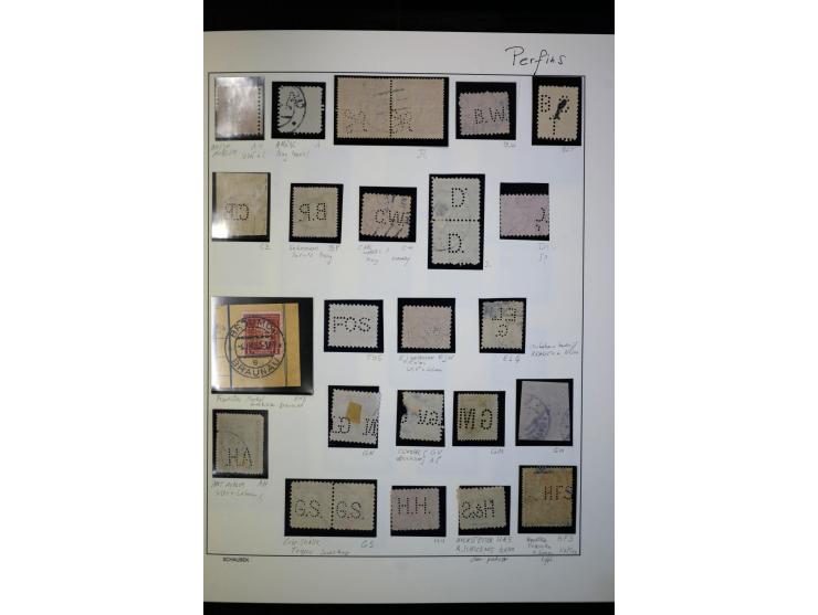 1918/38, interessante ungebrauchte/postfrische und gestempelte Sammlung mit einigen Briefen, spezialisiert nach Zähnungen, Fa