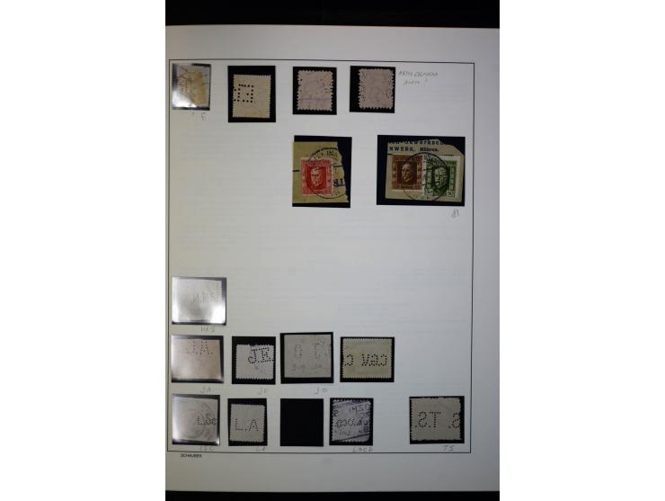1918/38, interessante ungebrauchte/postfrische und gestempelte Sammlung mit einigen Briefen, spezialisiert nach Zähnungen, Fa