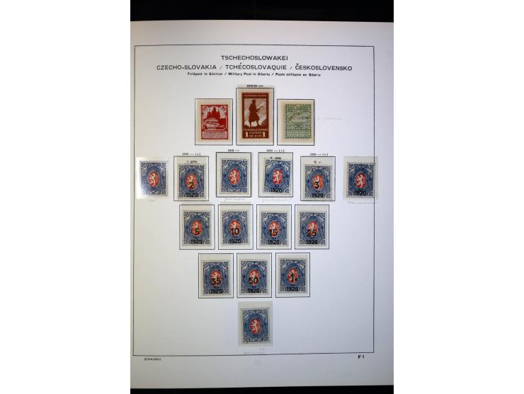 1918/38, interessante ungebrauchte/postfrische und gestempelte Sammlung mit einigen Briefen, spezialisiert nach Zähnungen, Fa