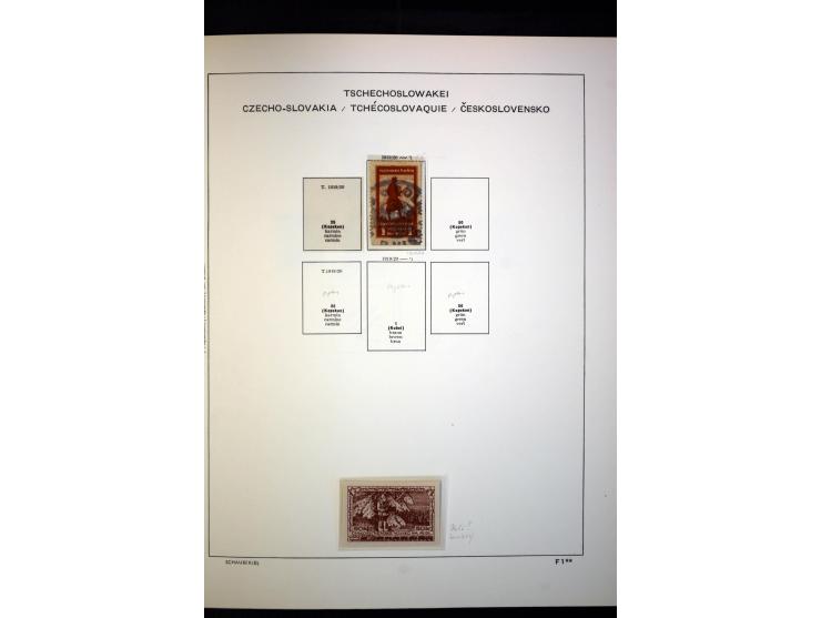 1918/38, interessante ungebrauchte/postfrische und gestempelte Sammlung mit einigen Briefen, spezialisiert nach Zähnungen, Fa
