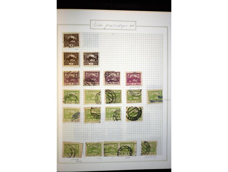 1918/38, interessante ungebrauchte/postfrische und gestempelte Sammlung mit einigen Briefen, spezialisiert nach Zähnungen, Fa
