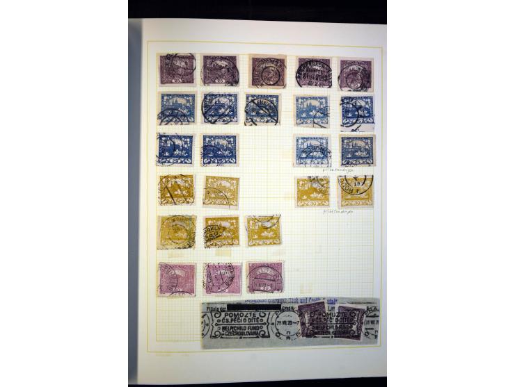 1918/38, interessante ungebrauchte/postfrische und gestempelte Sammlung mit einigen Briefen, spezialisiert nach Zähnungen, Fa