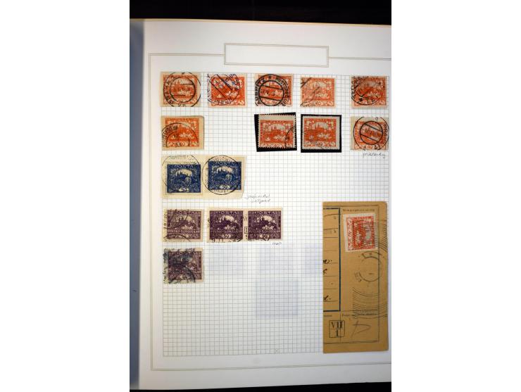 1918/38, interessante ungebrauchte/postfrische und gestempelte Sammlung mit einigen Briefen, spezialisiert nach Zähnungen, Fa
