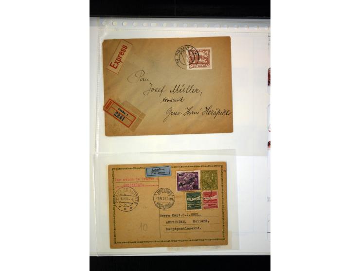 1918/38, interessante ungebrauchte/postfrische und gestempelte Sammlung mit einigen Briefen, spezialisiert nach Zähnungen, Fa