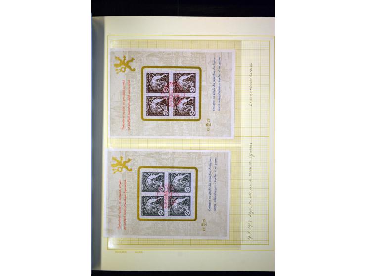 1918/38, interessante ungebrauchte/postfrische und gestempelte Sammlung mit einigen Briefen, spezialisiert nach Zähnungen, Fa