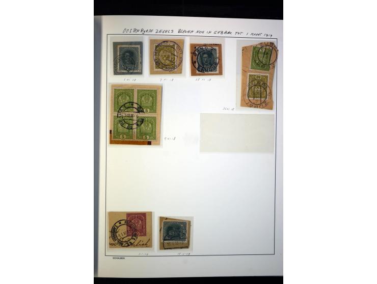 1918/38, interessante ungebrauchte/postfrische und gestempelte Sammlung mit einigen Briefen, spezialisiert nach Zähnungen, Fa