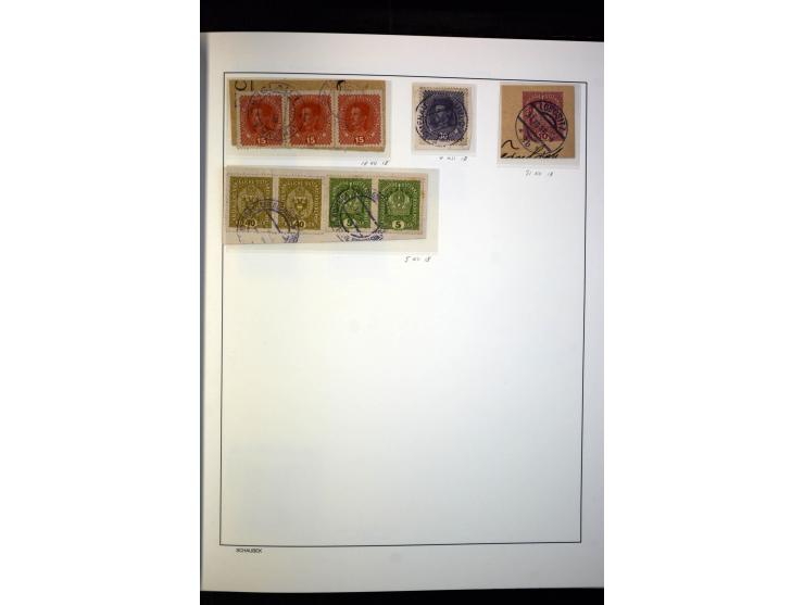1918/38, interessante ungebrauchte/postfrische und gestempelte Sammlung mit einigen Briefen, spezialisiert nach Zähnungen, Fa
