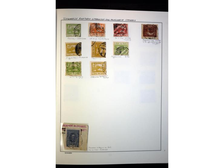1918/38, interessante ungebrauchte/postfrische und gestempelte Sammlung mit einigen Briefen, spezialisiert nach Zähnungen, Fa