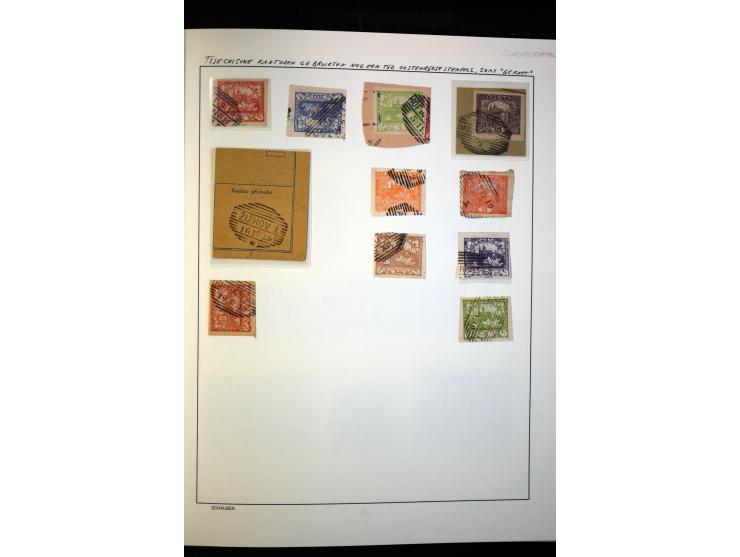 1918/38, interessante ungebrauchte/postfrische und gestempelte Sammlung mit einigen Briefen, spezialisiert nach Zähnungen, Fa