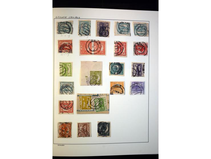 1918/38, interessante ungebrauchte/postfrische und gestempelte Sammlung mit einigen Briefen, spezialisiert nach Zähnungen, Fa