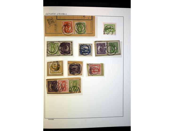 1918/38, interessante ungebrauchte/postfrische und gestempelte Sammlung mit einigen Briefen, spezialisiert nach Zähnungen, Fa