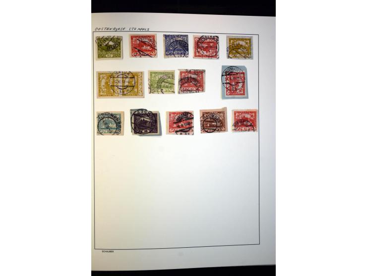 1918/38, interessante ungebrauchte/postfrische und gestempelte Sammlung mit einigen Briefen, spezialisiert nach Zähnungen, Fa