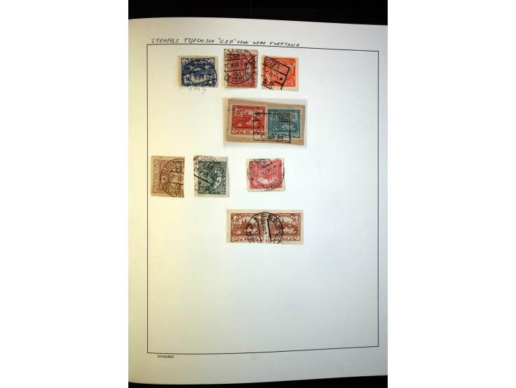 1918/38, interessante ungebrauchte/postfrische und gestempelte Sammlung mit einigen Briefen, spezialisiert nach Zähnungen, Fa