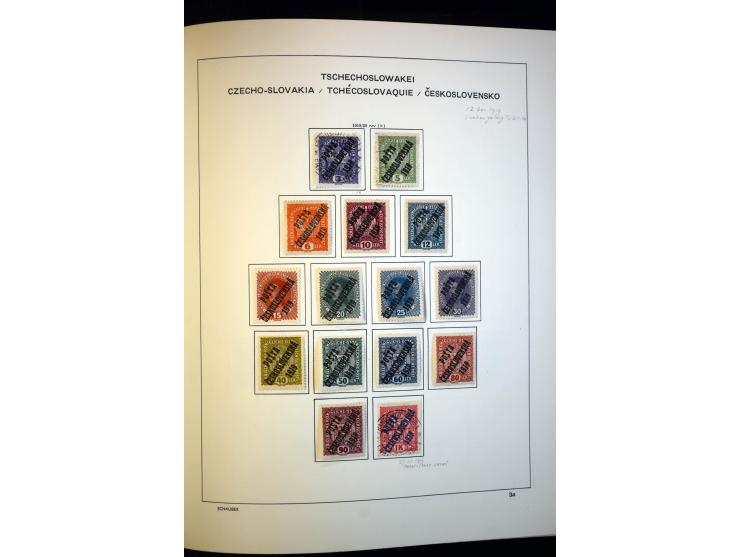 1918/38, interessante ungebrauchte/postfrische und gestempelte Sammlung mit einigen Briefen, spezialisiert nach Zähnungen, Fa