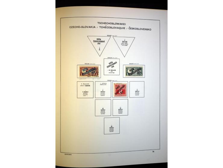 1918/38, interessante ungebrauchte/postfrische und gestempelte Sammlung mit einigen Briefen, spezialisiert nach Zähnungen, Fa