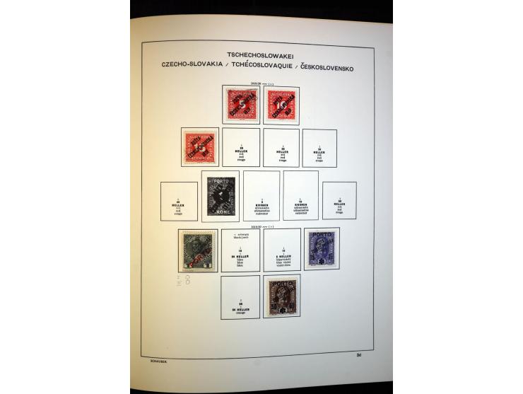 1918/38, interessante ungebrauchte/postfrische und gestempelte Sammlung mit einigen Briefen, spezialisiert nach Zähnungen, Fa