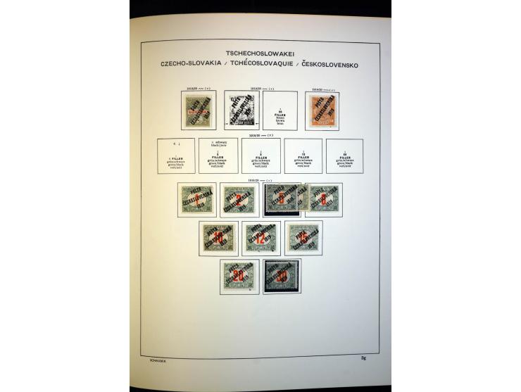 1918/38, interessante ungebrauchte/postfrische und gestempelte Sammlung mit einigen Briefen, spezialisiert nach Zähnungen, Fa