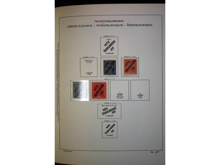 1918/38, interessante ungebrauchte/postfrische und gestempelte Sammlung mit einigen Briefen, spezialisiert nach Zähnungen, Fa