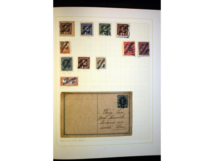 1918/38, interessante ungebrauchte/postfrische und gestempelte Sammlung mit einigen Briefen, spezialisiert nach Zähnungen, Fa