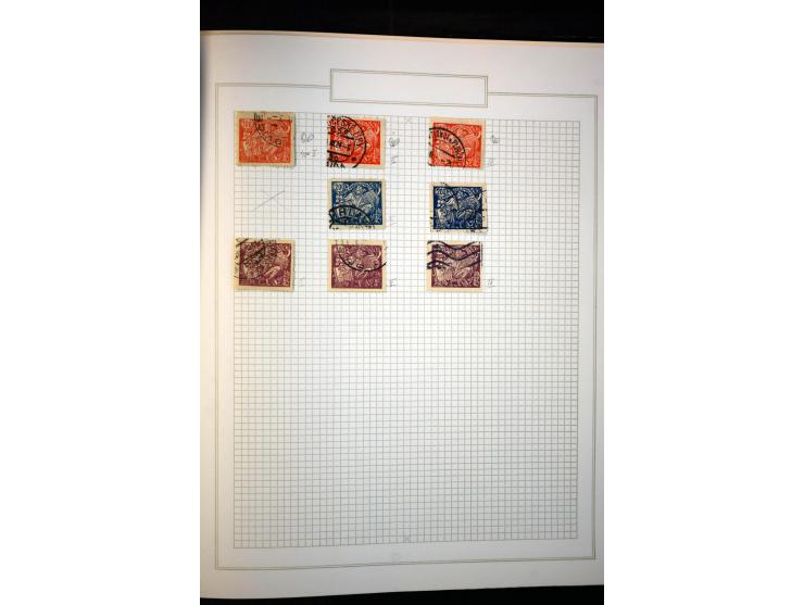 1918/38, interessante ungebrauchte/postfrische und gestempelte Sammlung mit einigen Briefen, spezialisiert nach Zähnungen, Fa