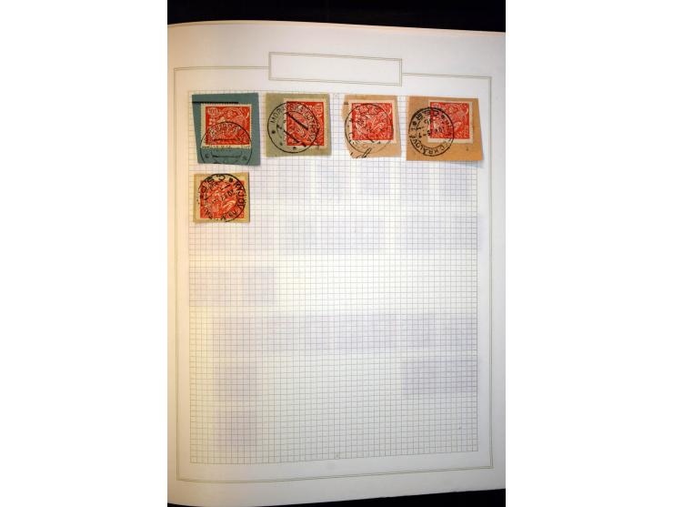 1918/38, interessante ungebrauchte/postfrische und gestempelte Sammlung mit einigen Briefen, spezialisiert nach Zähnungen, Fa