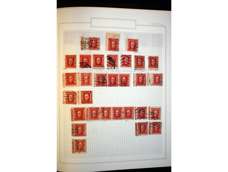 1918/38, interessante ungebrauchte/postfrische und gestempelte Sammlung mit einigen Briefen, spezialisiert nach Zähnungen, Fa
