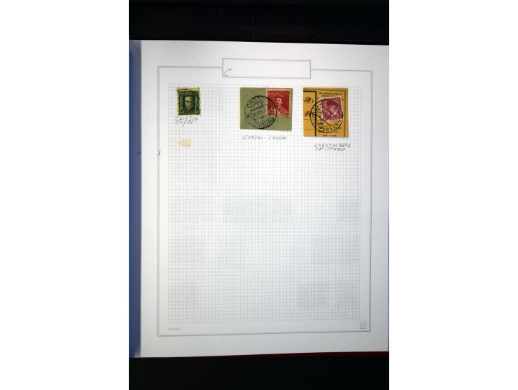 1920/62030, interessante Stempel-Sammlung von Postämtern aus dem späteren Sudetengau, einige hundert lose Marken und Briefstü