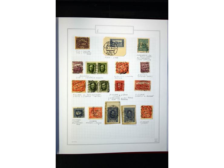 1920/62030, interessante Stempel-Sammlung von Postämtern aus dem späteren Sudetengau, einige hundert lose Marken und Briefstü