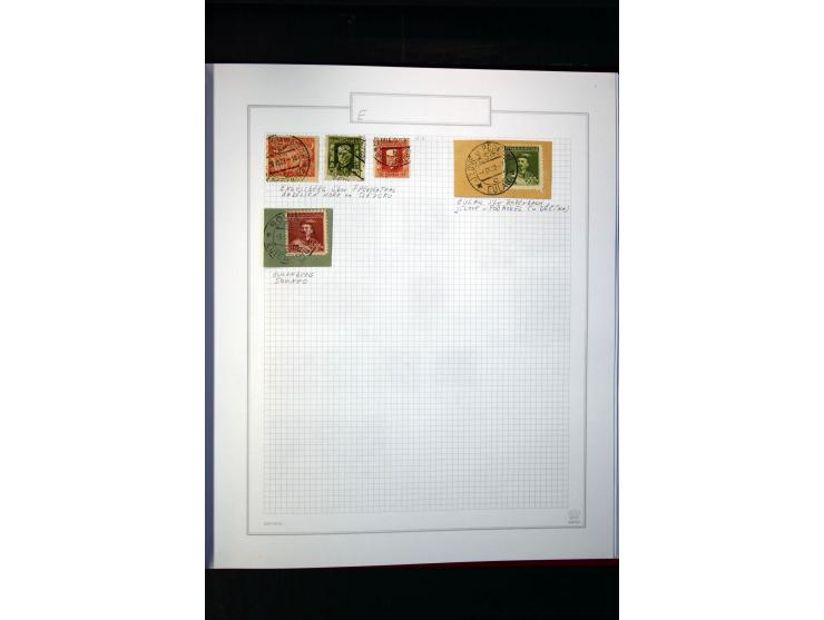 1920/62030, interessante Stempel-Sammlung von Postämtern aus dem späteren Sudetengau, einige hundert lose Marken und Briefstü